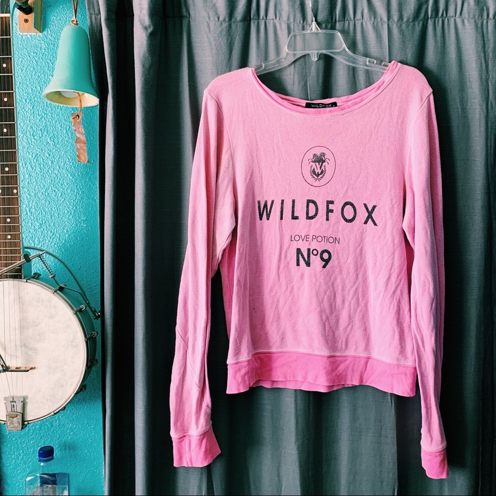 Wildfox pastel pink sweater